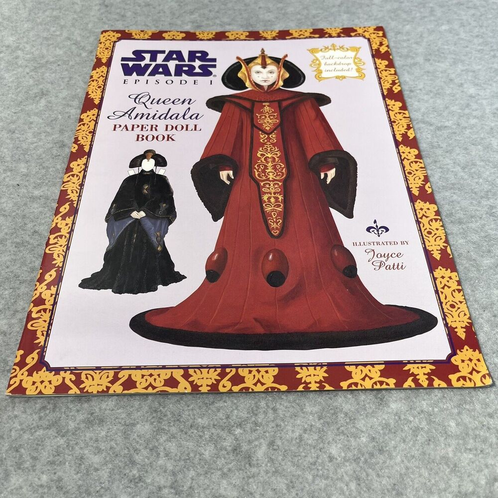 Star Wars Episode 1 Queen Amidala Paper Doll Book Uncut 1999 Lucas Film Unused - Picture 5 of 15